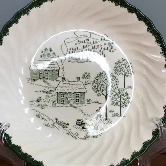 50’s Winter Landscape Pie Pan - Picture 3 of 15